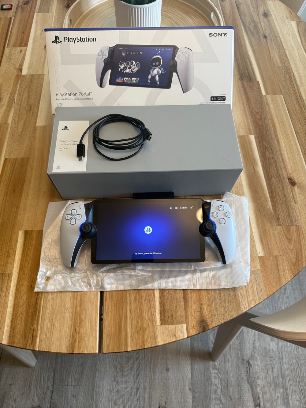 Sony PlayStation Portal Remote Player - White and Black Accents